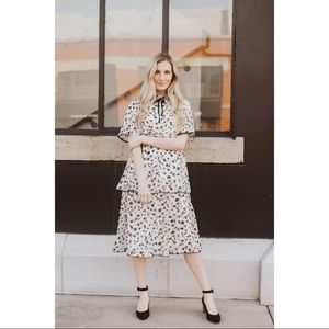 Piper & Scoot tiered midi dress